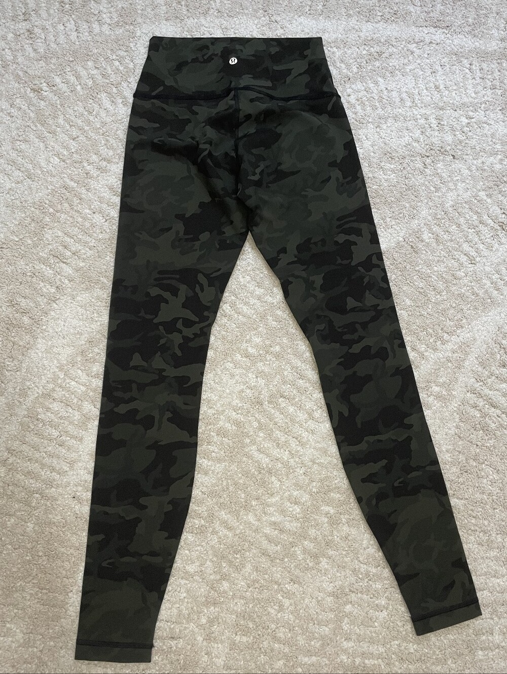Lululemon Athletica Leggins Camo Green Twill Multi Size 6 - Picture 7 of 11